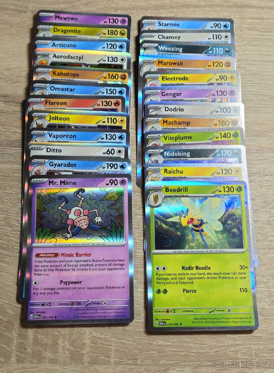 Pokémon 151 Holo Karty 24 ks