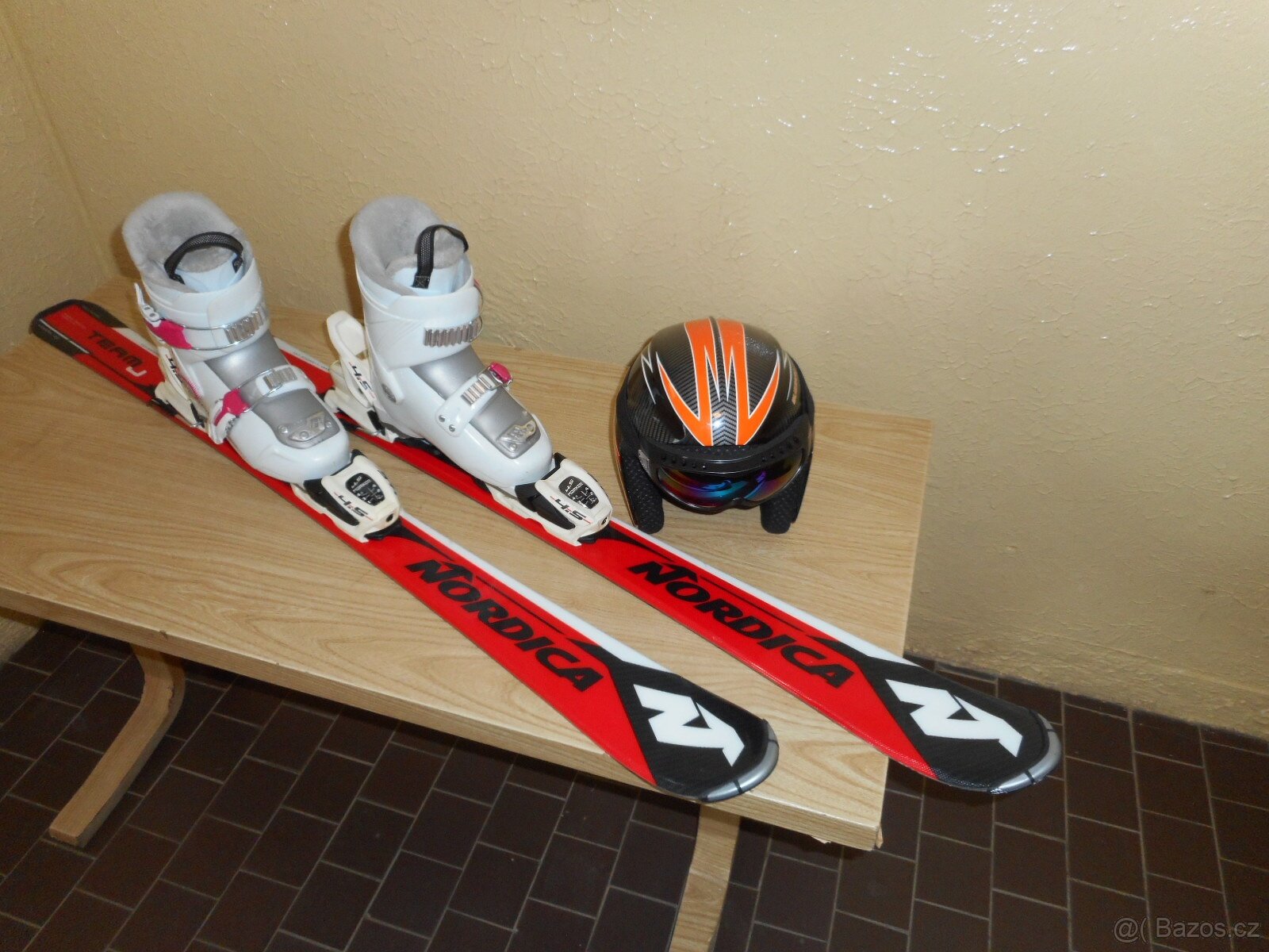 Sjezdové lyže NORDICA 120 cm - set, 9-11 let