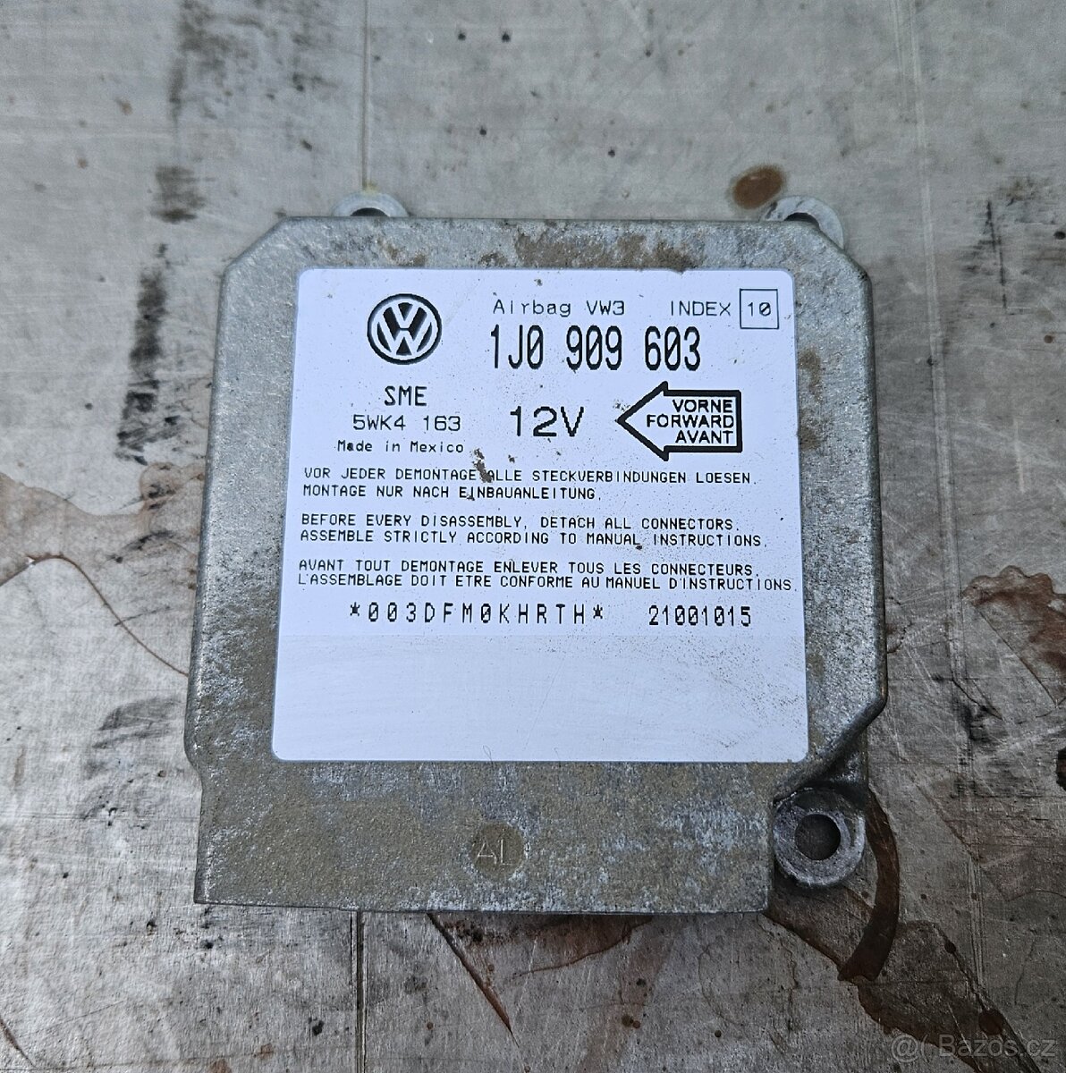 Jednotka airbagů Škoda Octavia