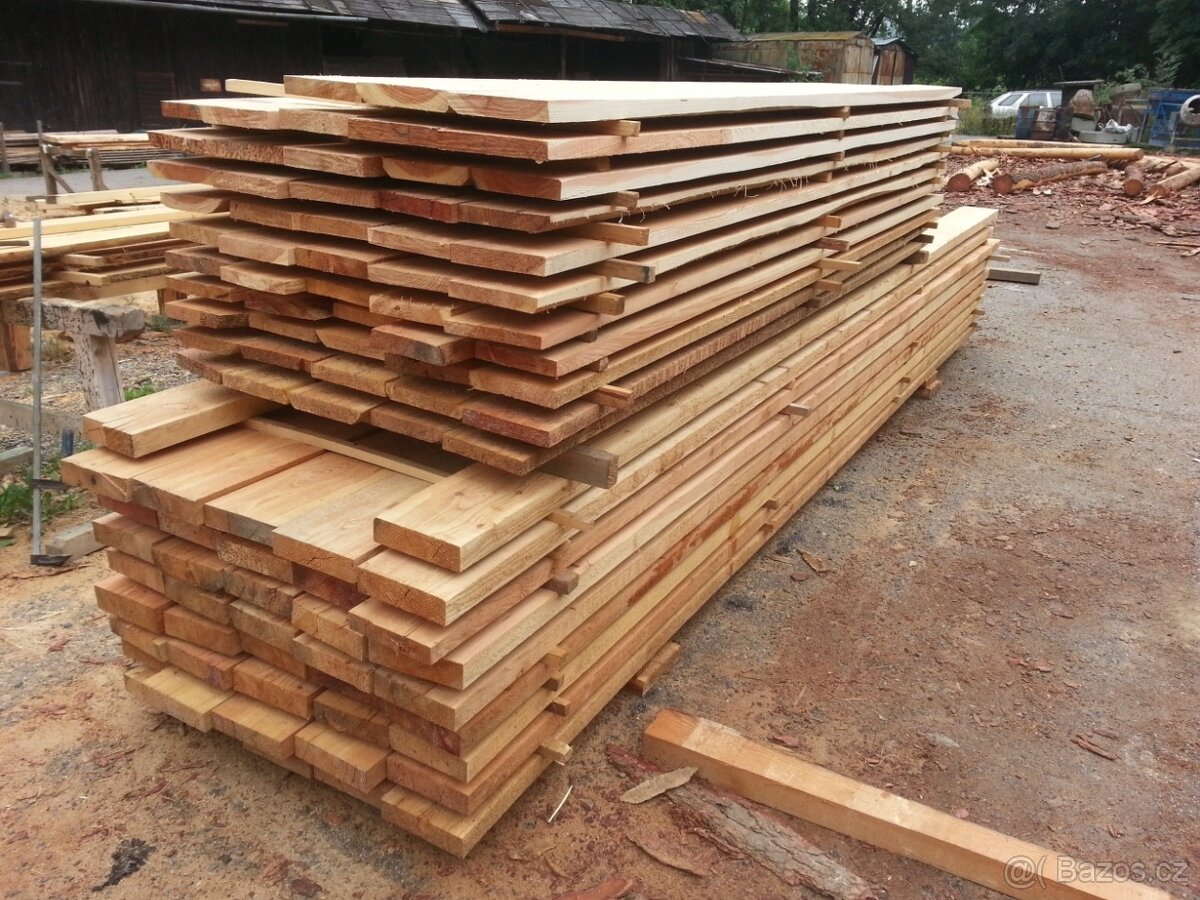 Modřínové fošny 67 ks / 50x200x4000