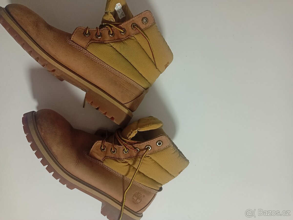 Kožené Boty Timberland, vel. 39, klasické sv.hnědé