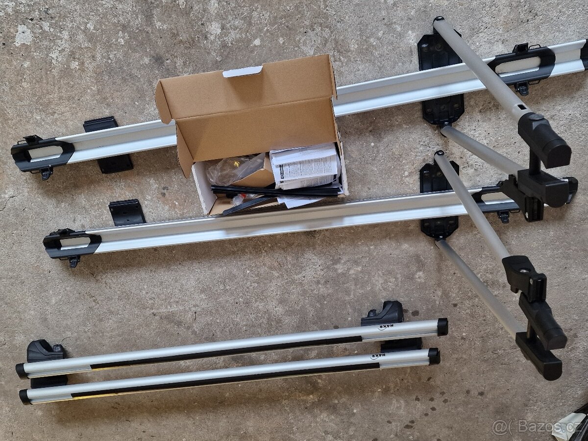 🛠 Střešní příčníky + 2× nosič kol HAKR