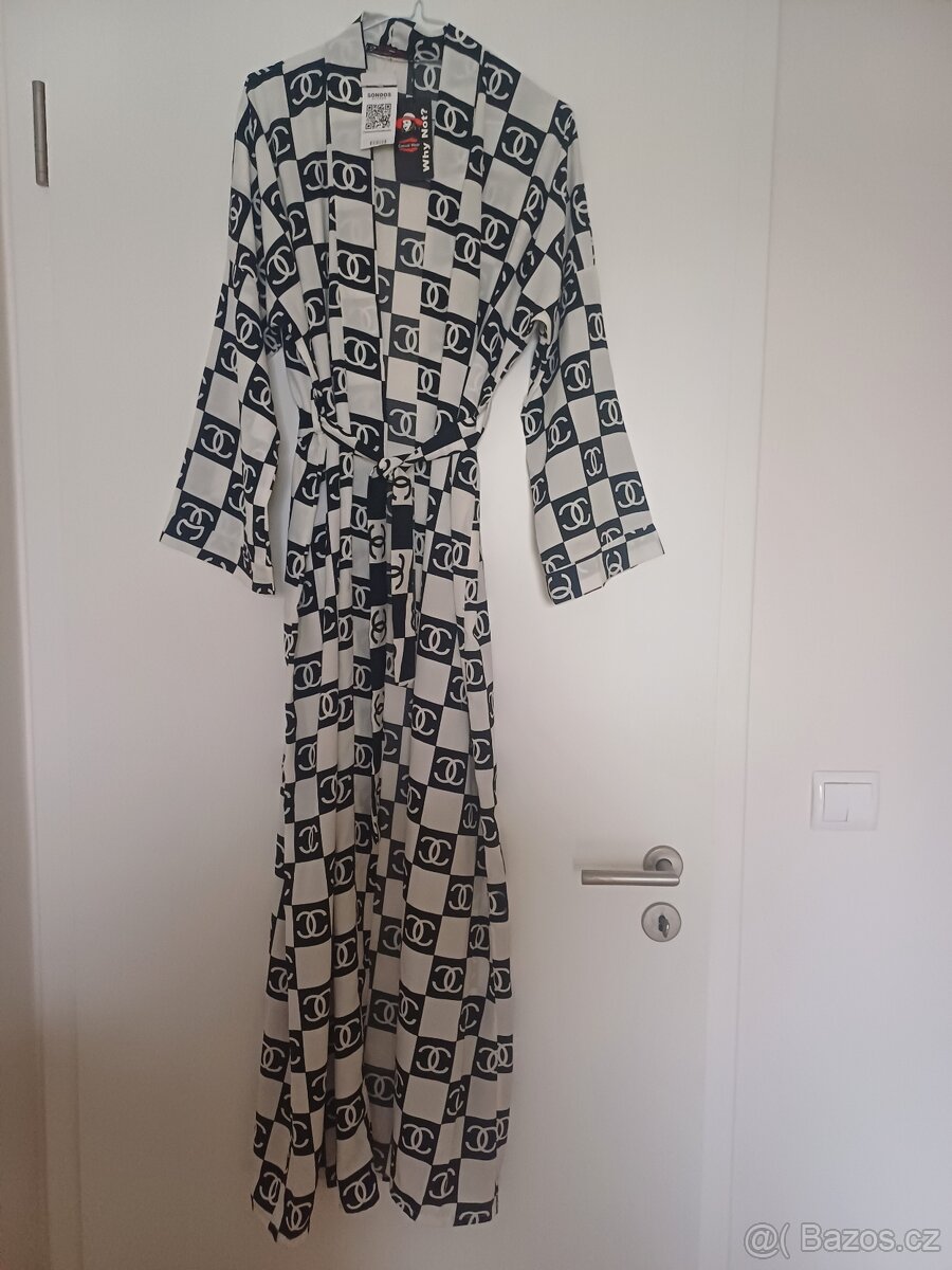 Nový elegantní bílo-černý letní kabátek zn. Why Not?