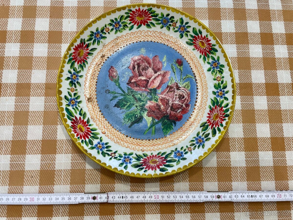 Dekorační malovaný talíř