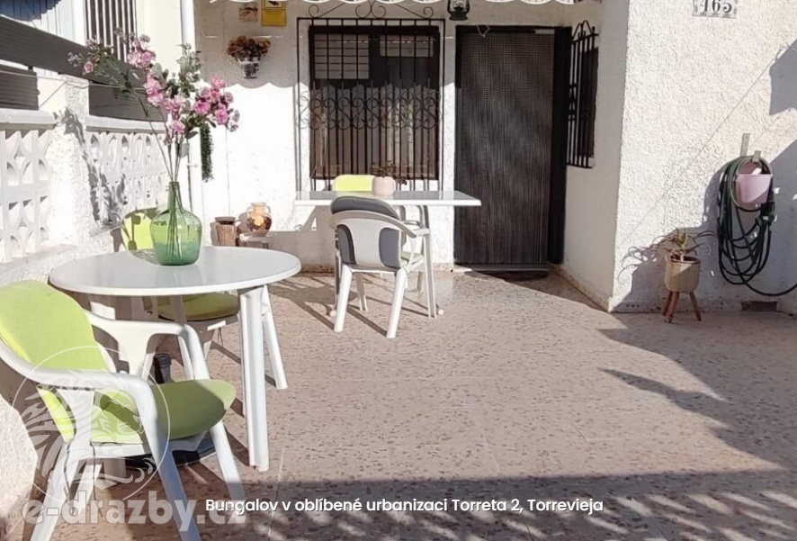 Bungalov 65 m2 s terasou 25 m2 v oblíbené urbanizaci Torreta