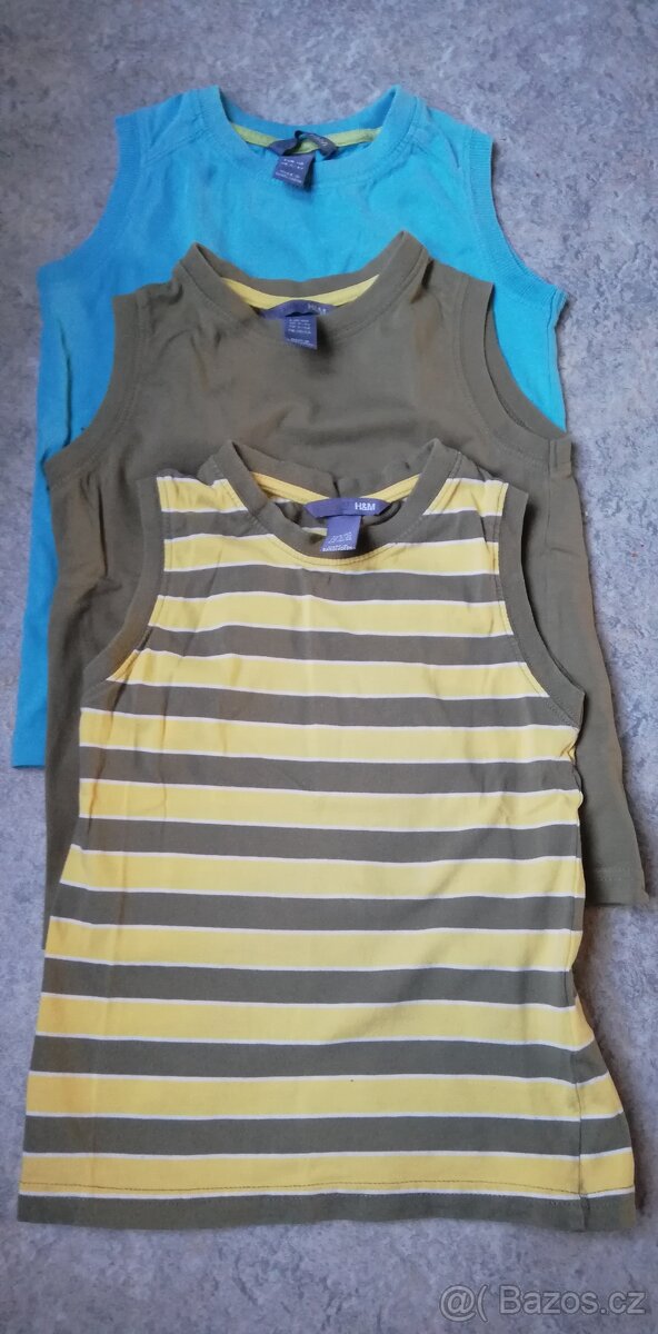 3x Chlapecké tílko H&M 3-5 let