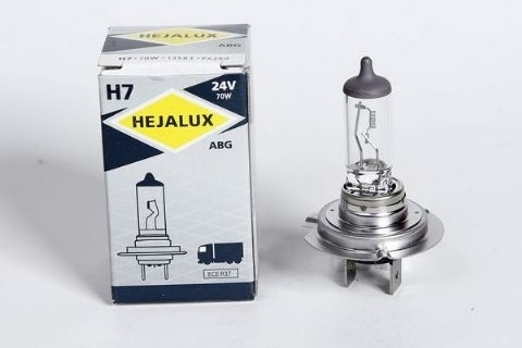 10x halogen žárovka HEJALUX H7 24V 70W PX26d