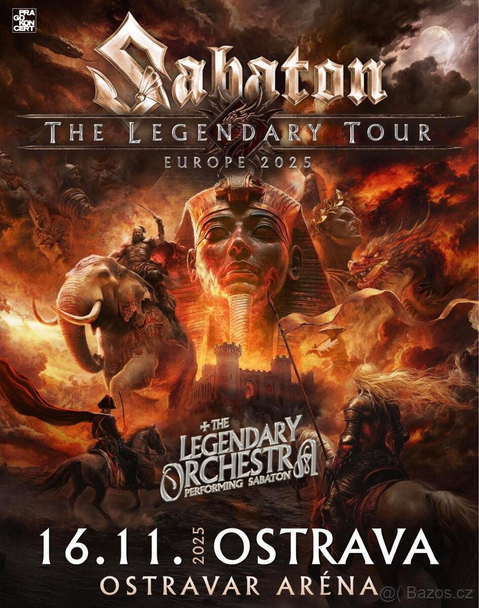 Vstupenka Sabaton - Stání