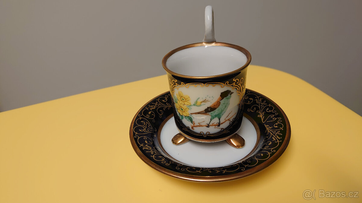 Porcelánové šálky s podšálkem Pirkenhammer