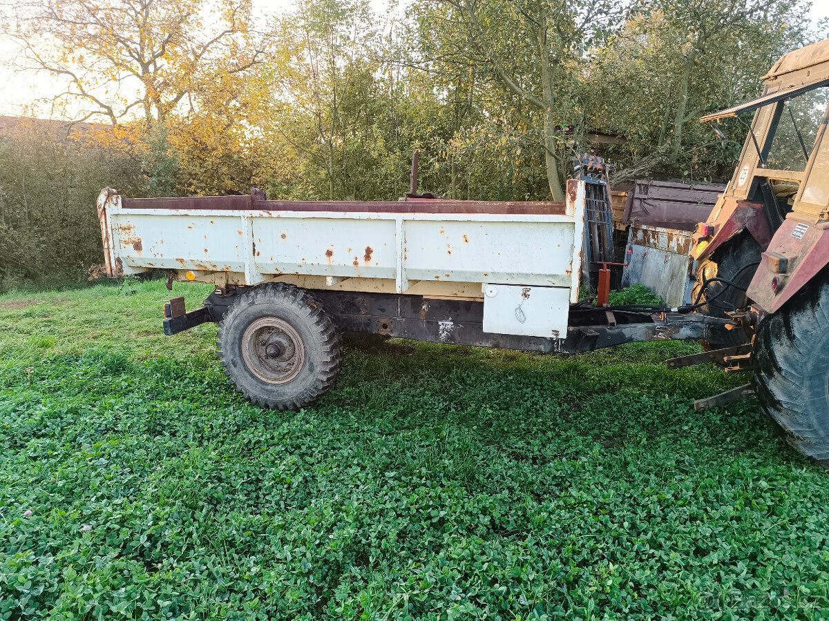 Sklápěcí přívěs traktor, bez SPZ, nosnost 5tun (dvoukolka )