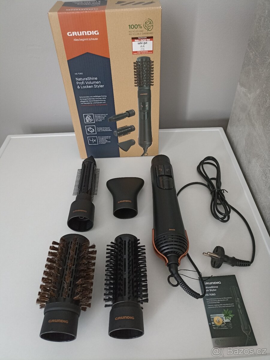 Rotační kulmofén s ionizátorem Grundig HS 7080 - NOVÝ