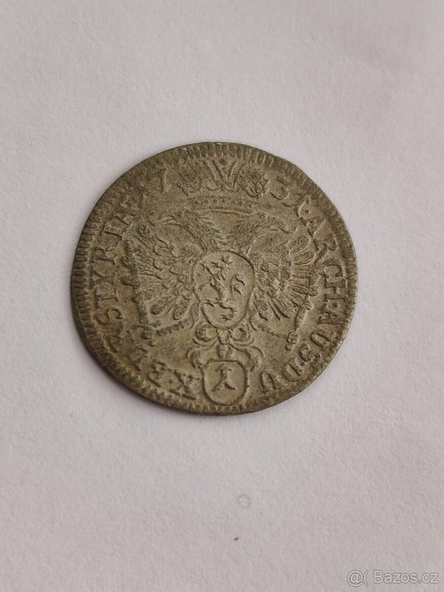 Karel VI. - 1 krejcar 1731 vzácný kus