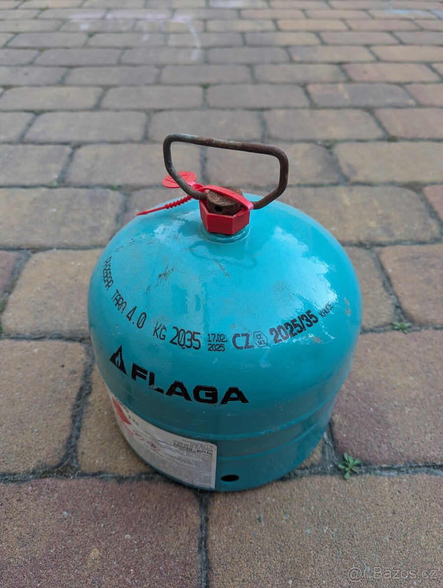 Plná propan-butanová PB láhev 2 kg