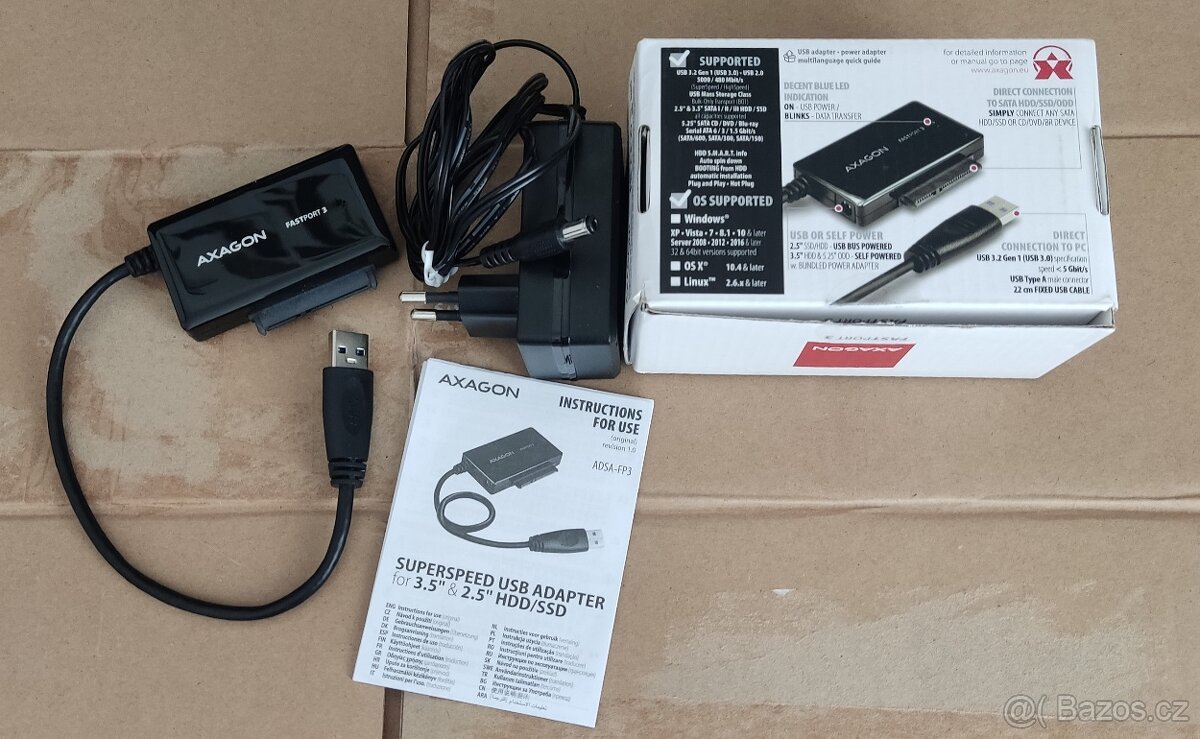 Axagon ADSA-FP3 SATA adaptér