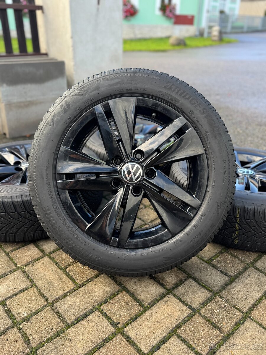 ORIGINÁL Alu Volkswagen Norfolk R16, 5x112 - TOP STAV, ZIMNÍ