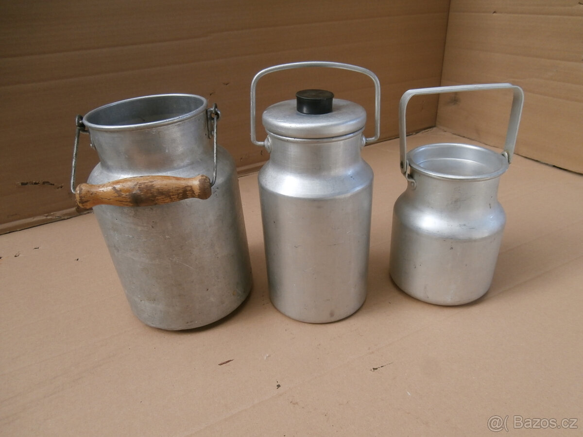 Konvička hliníková starší 3 kusy za 400 kč včetně pošty