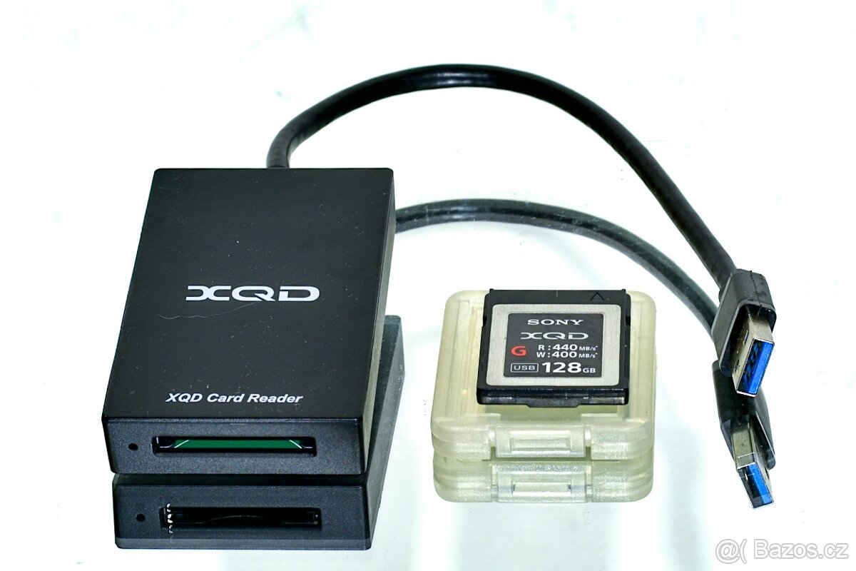 XQD 128GB Sony + čtečka USB