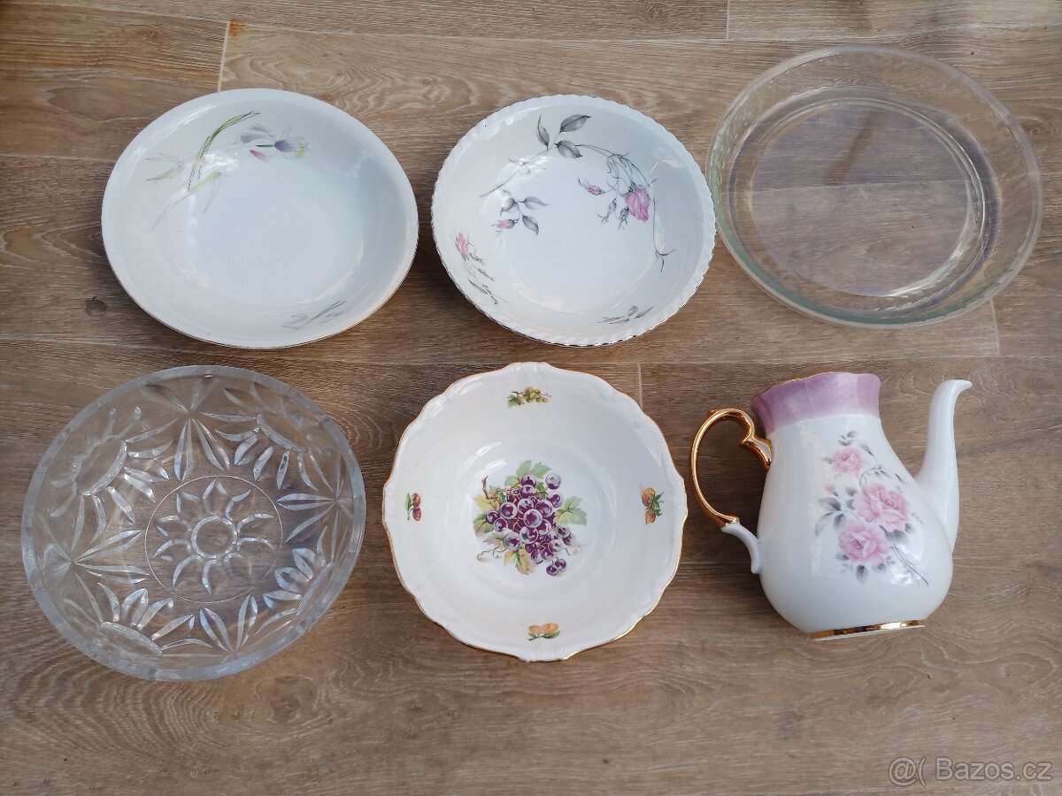 Prodám mísy a konvici, kus 50 Kč