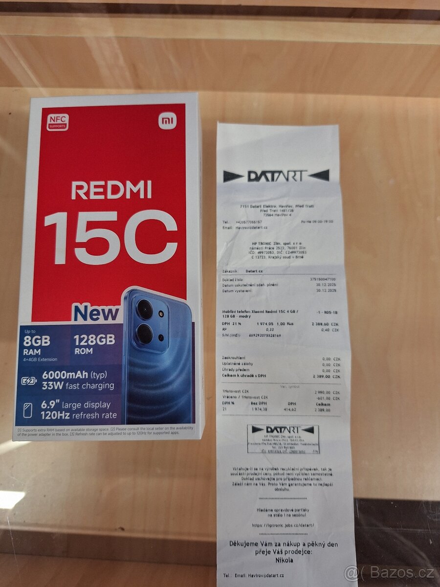 Xiaomi Redmi 15C 4GB/128GB,NOVÝ
