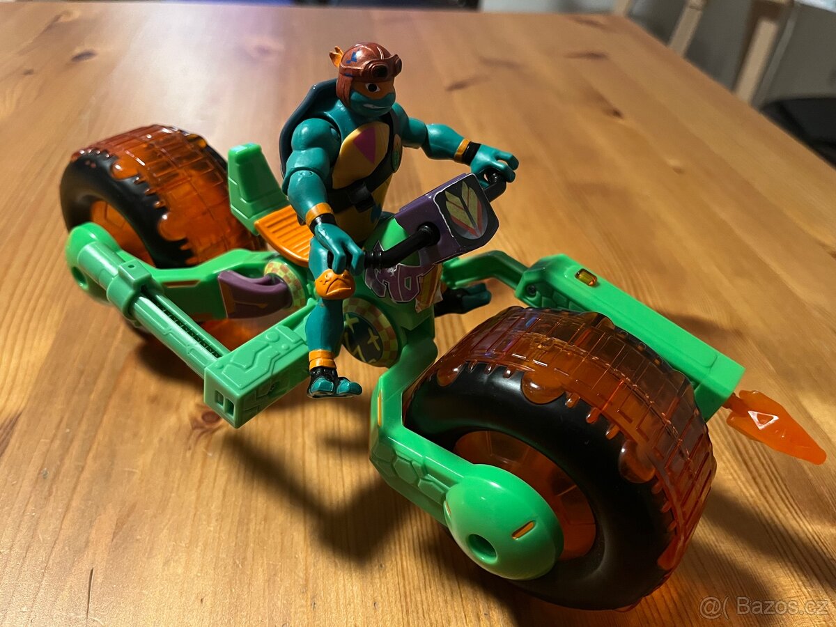 Motorka želvy ninja s figurkou