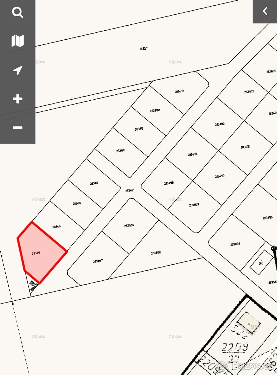 Prodej pozemku vč. stavebního povolení 854m2 obec Potěhy