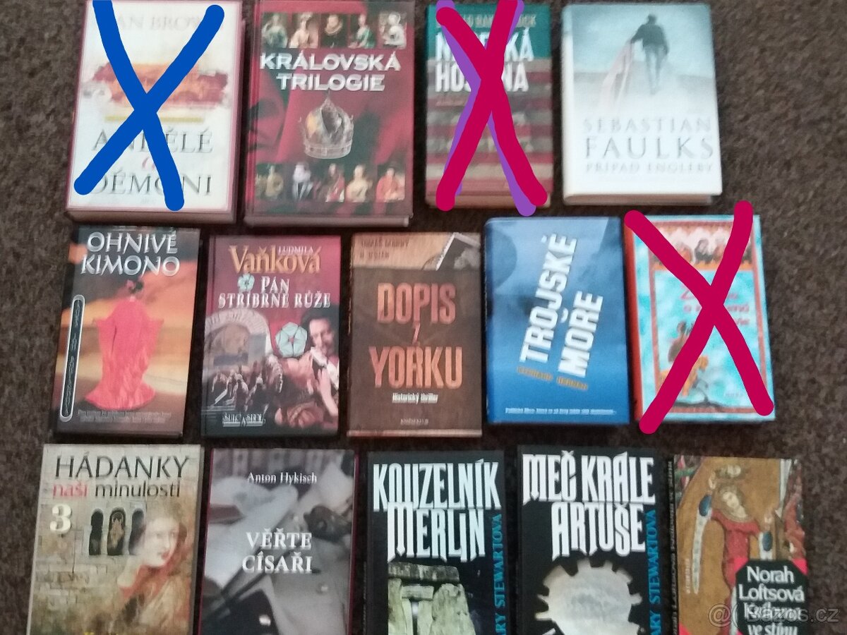Různé knihy-historické, drama, thrillery, romány, bestselery