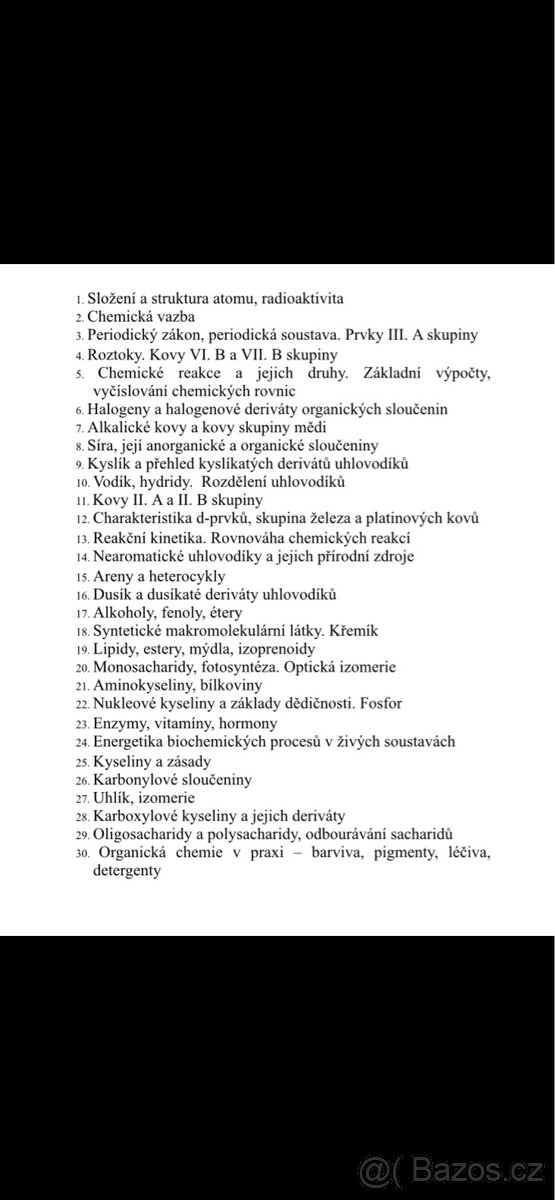 Maturitní otázky z chemie