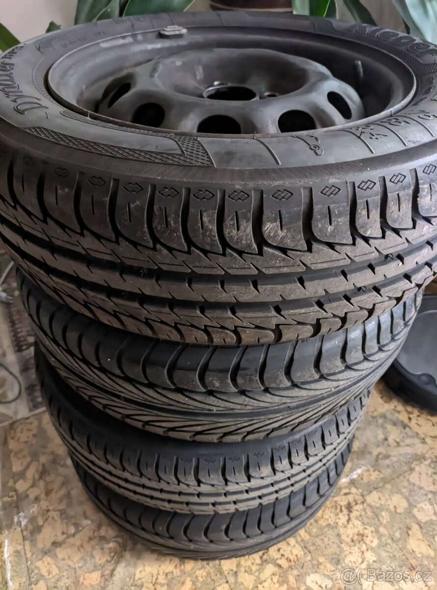 2+2 letní pneumatiky 175/65 R14 s disky 4x100