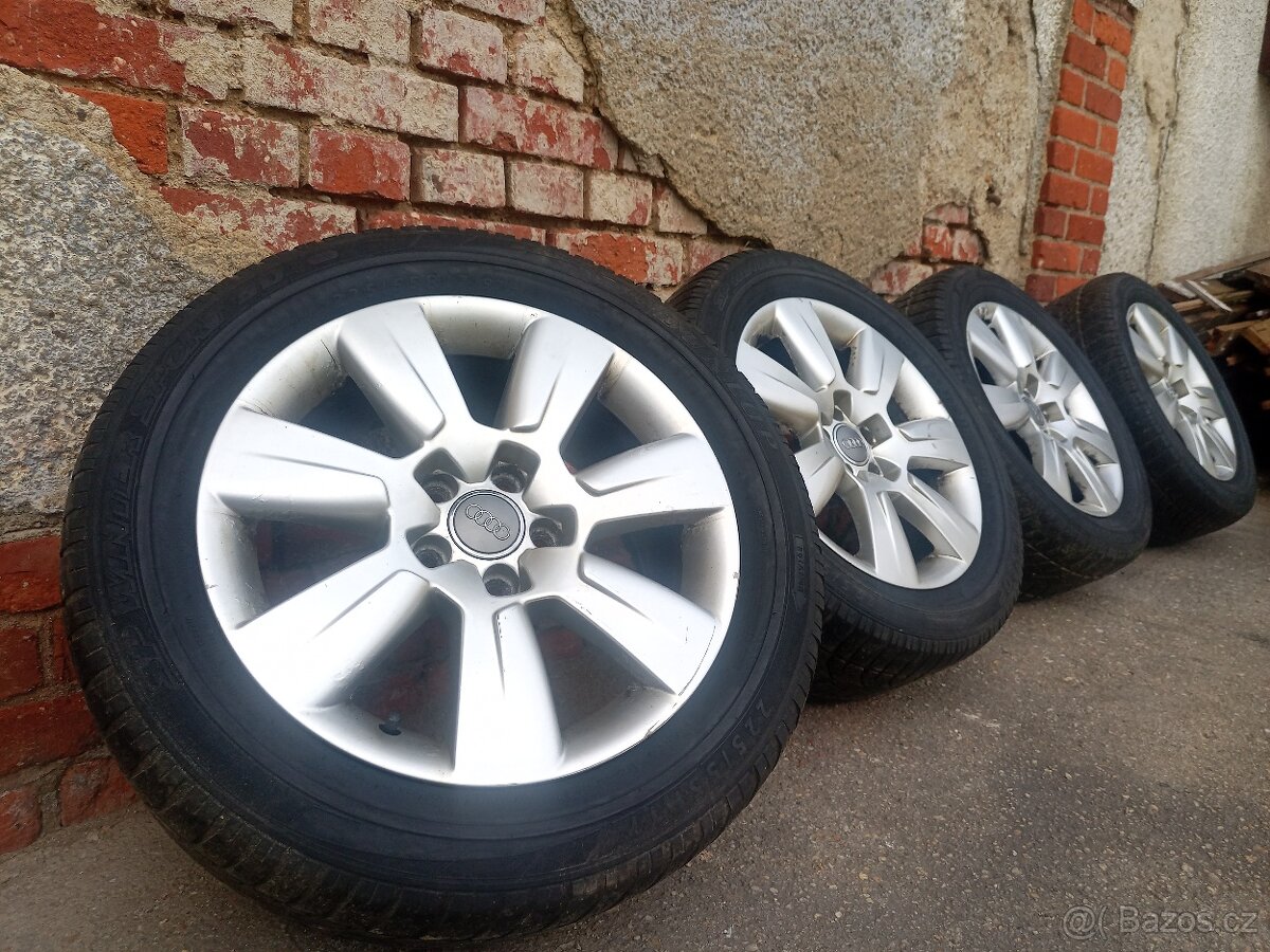Alu original Audi 17" 5x112 pneu na vymenu