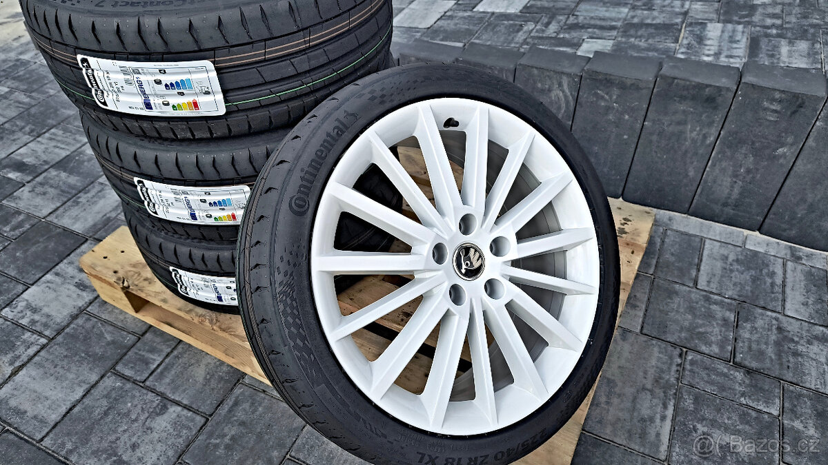 18 originál Škoda Octavia RS nové CONTINENTAL 225/40 ZR18