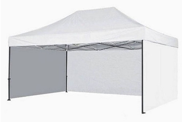 Skládací nůžkový párty stan 3x4,5m s boční plachtou