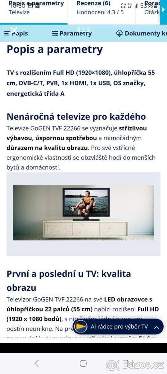 Prodám Led tv Gogen