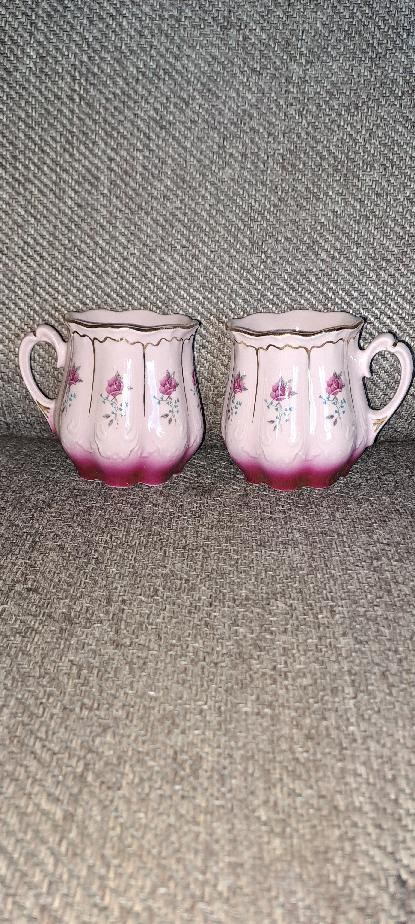 Hrnečky růžový porcelán Nová cena 280,-