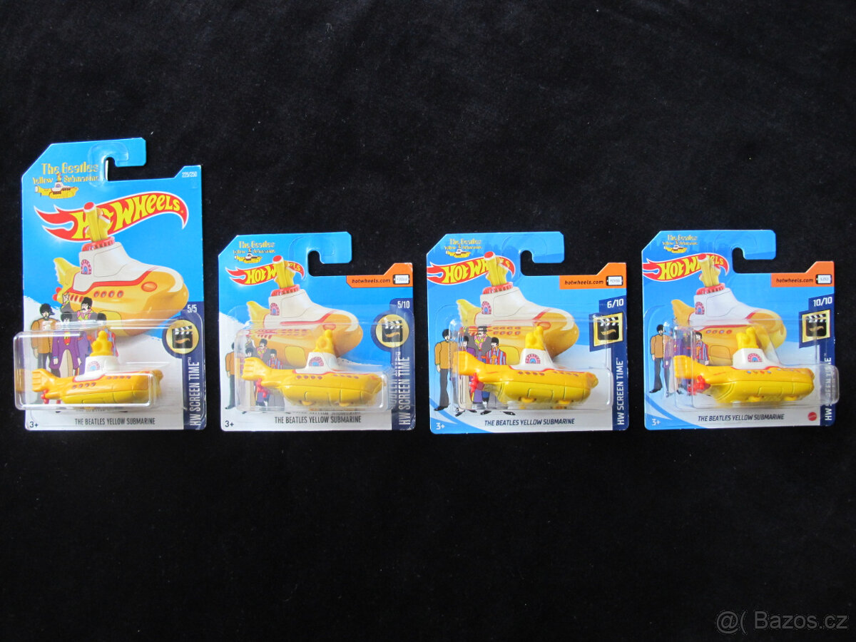 Hot Wheels The Beatles Yellow Submarine Žlutá ponorka