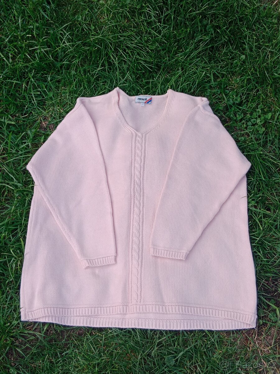 Dámský světle růžový svetr