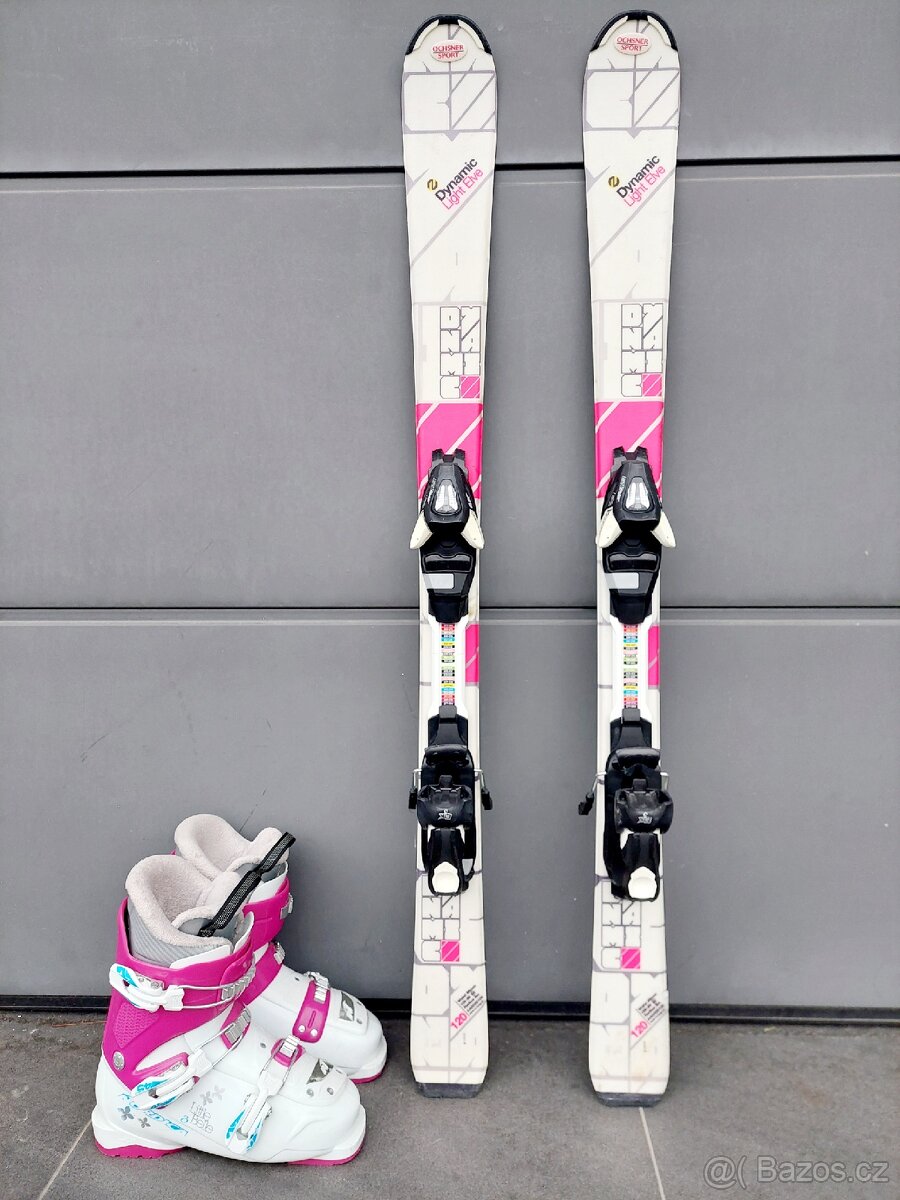 Dívčí lyže DYNAMIC LIGHT ELVE, 120 cm + lyžáky NORDICA