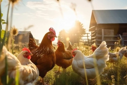 Slepice Kuřice Nosnice Dominanty 19 týdnů staré