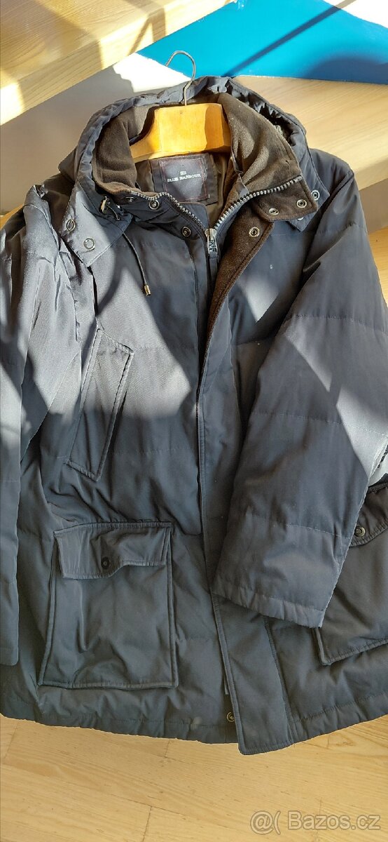 Pánská bunda XL zn. Marks & Spencer (péřová) námoř. modř