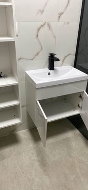 Koupelnový nábytek se zrcadlem bílý lesk 2 kuřecí