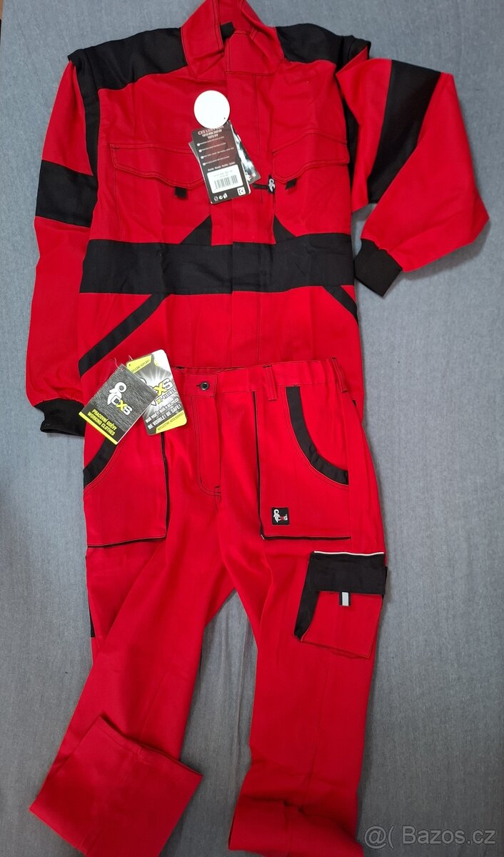 Montérky kalhoty s blůzou 48