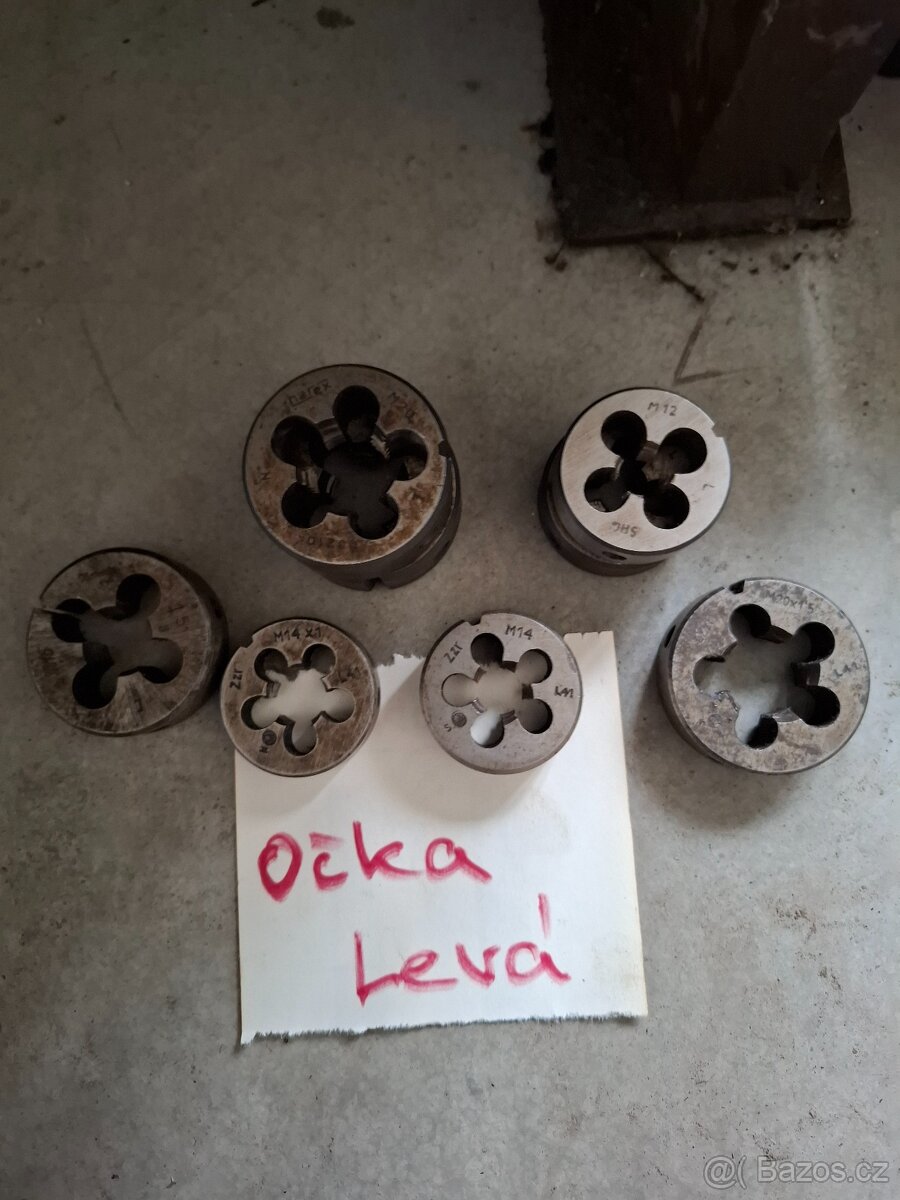 Závitníky a očka-Levé