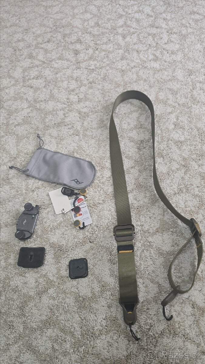 Peak design popruch,klapka a 2 destičky