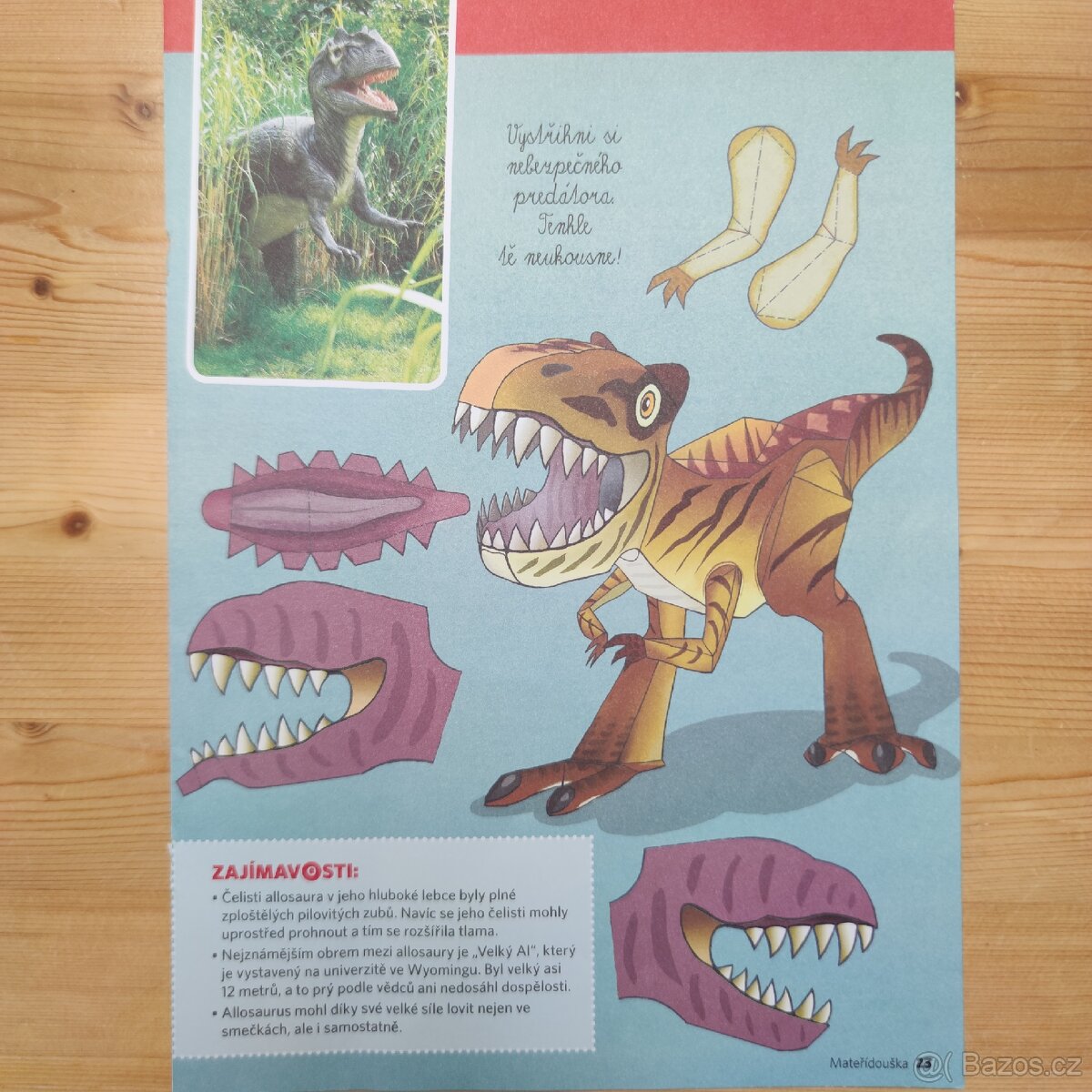 Vystřihovánka Allosaurus