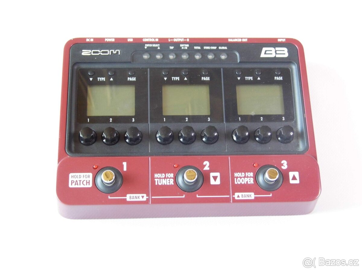 Multiefekt Zoom B3 na basu