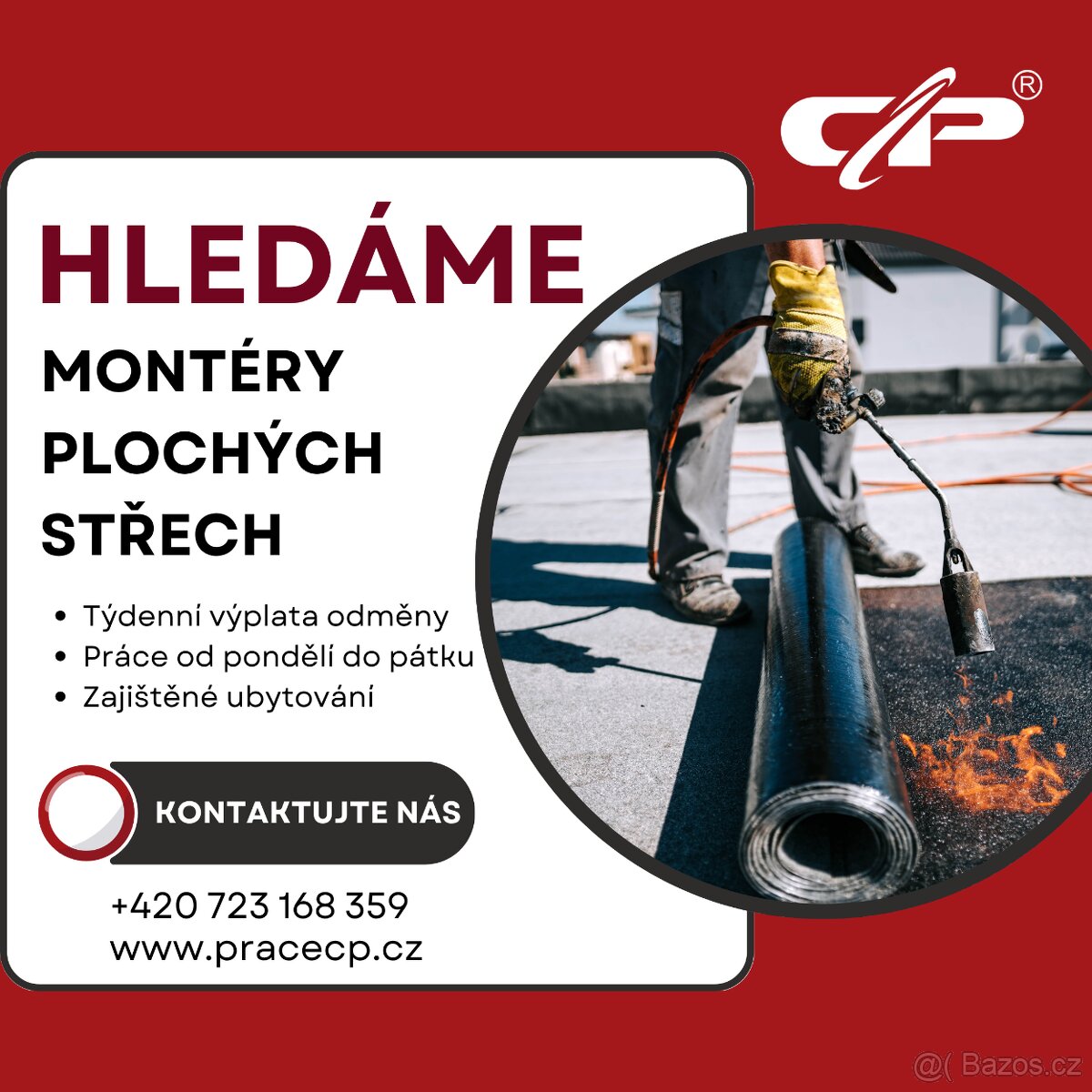 Práce v Německu s TÝDENNÍ výplatou - montér plochých střech