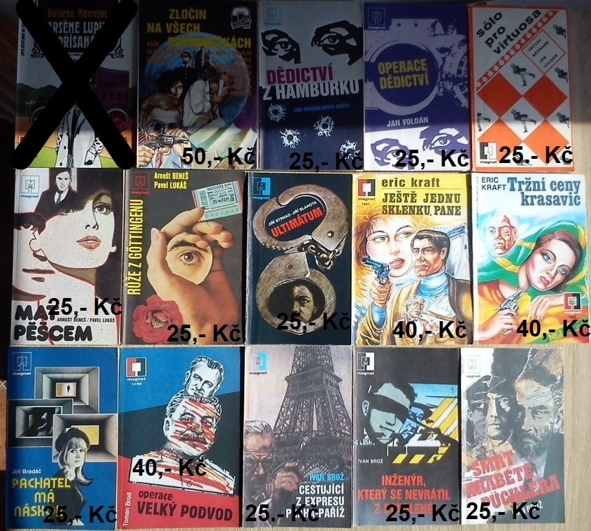 Sbírka knih z Edice Magnet 1967 - 1993