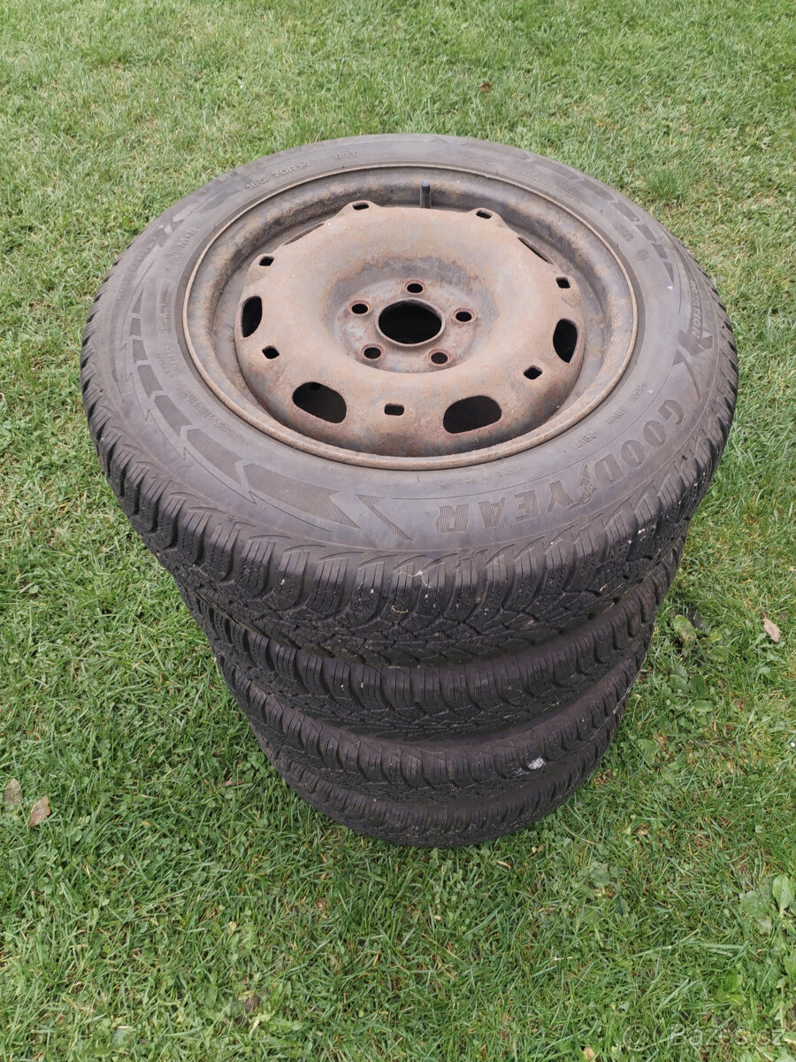 Disky+ zimní pneu 165/70 R14 Wv fox, yaris, fabia atd.