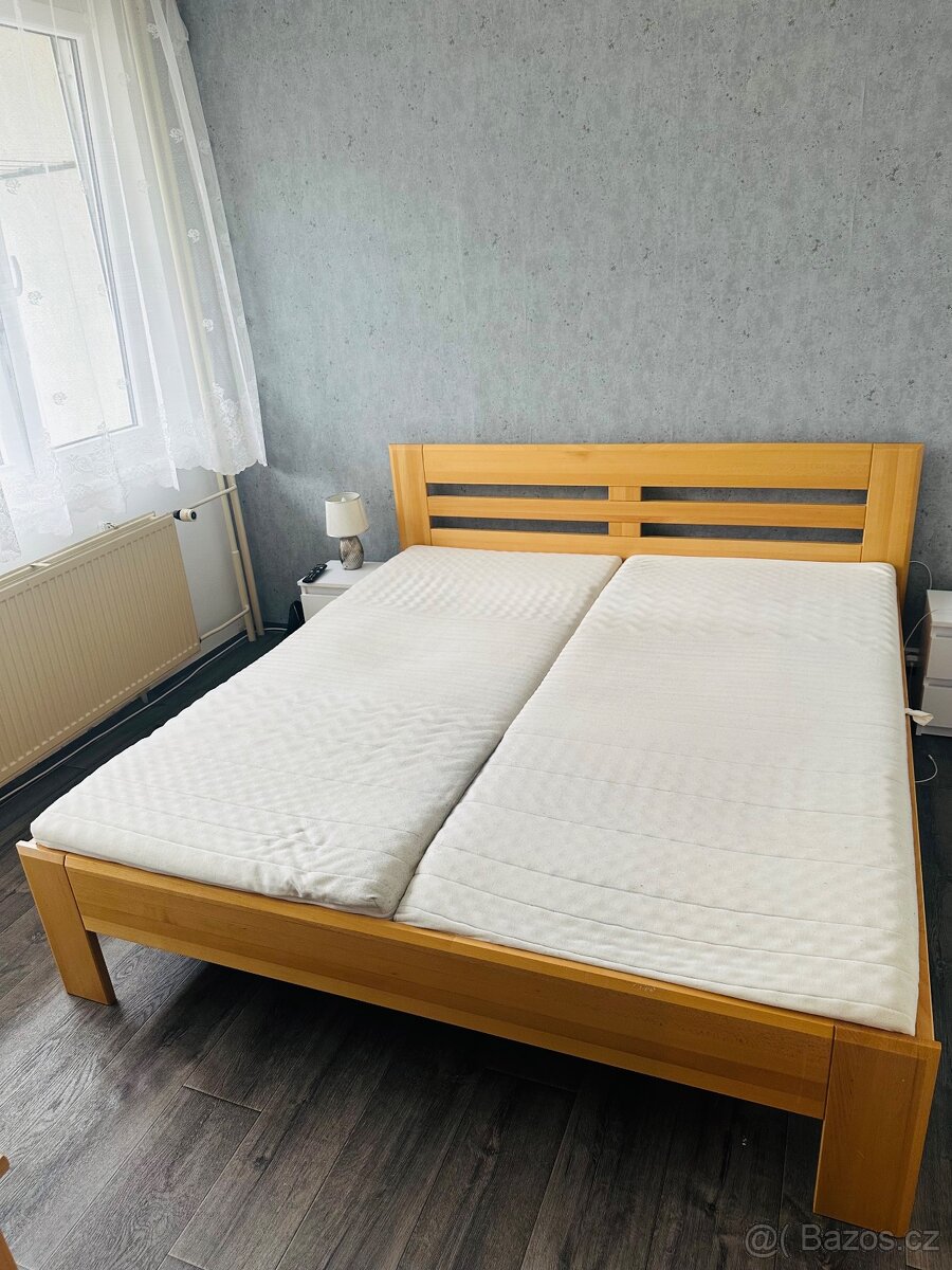 Postel z masivu 180x200