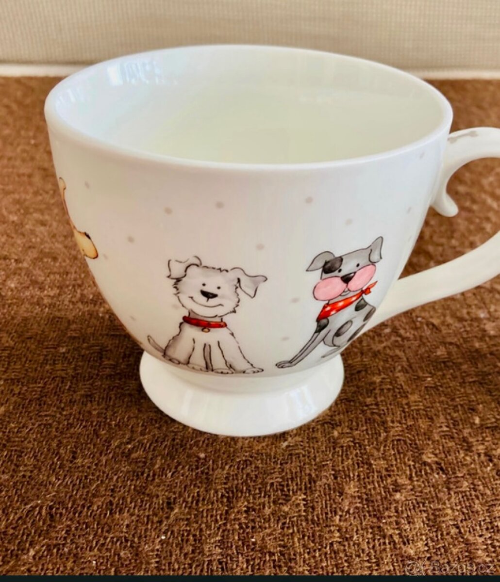 Hrnečky s obrázky pejsků zn. Toro. Nová. Objem 300 a 350 ml