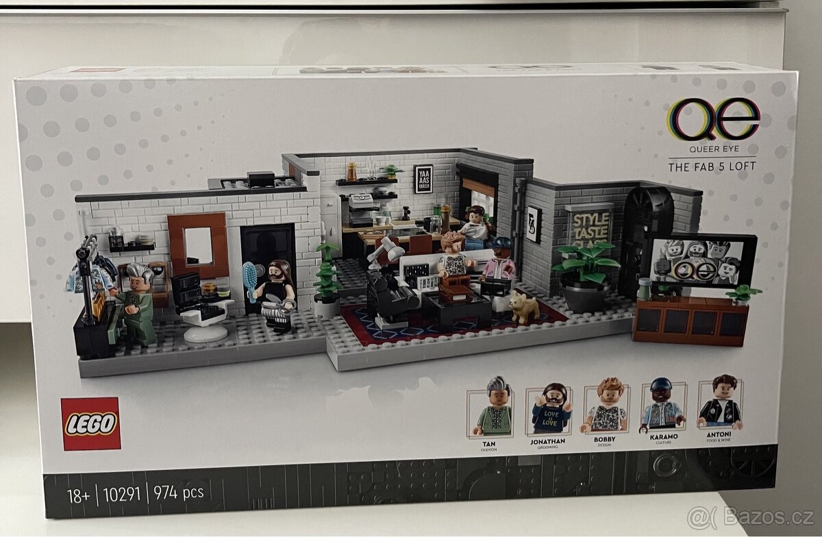 Lego 10291 Icons - Queer tým – byt „Úžo Pětky“